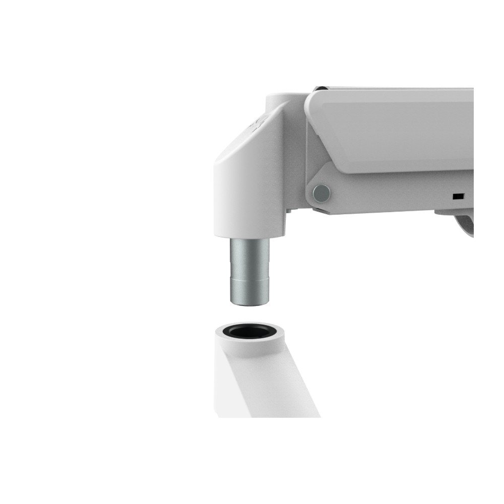 Suporte de Mesa Articulado para Monitor de 17" a 32" Ergofirst, Ajuste com Pistão a Gás, Branco - G16-C012-W Suporte de Mesa Articulado para Monitor de 17" a 32" Ergofirst, Ajuste com Pistão a Gás, Branco - G16-C012-W