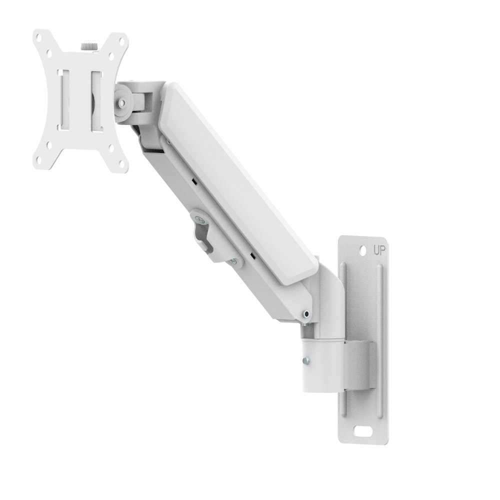 Imagem 2 de 2 do produto Suporte de Parede Articulado para Monitor de 17" a 32" Ergofirst, Ajuste com Pistão a Gás, Branco - G16-111-W