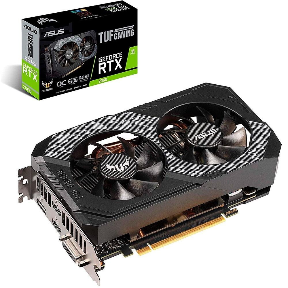 Placa de Vídeo Asus TUF NVIDIA GeForce RTX 2060, 14.0 Gbps, 6GB, GDDR6, Turing, Shadowplay, Ray Tracing - TUF-RTX2060-O6G-GAMING