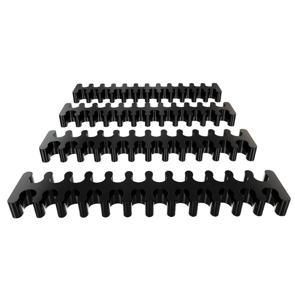 Cabo Extensor de Fonte Sleeved Rise Mode, 4 em 1, 1x 24p ATX, 1x 4+4p CPU, 2x 6+2p PCIe, Preto - RM-SL-FB