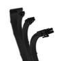 Cabo Extensor de Fonte Sleeved Rise Mode, 4 em 1, 1x 24p ATX, 1x 4+4p CPU, 2x 6+2p PCIe, Preto - RM-SL-FB