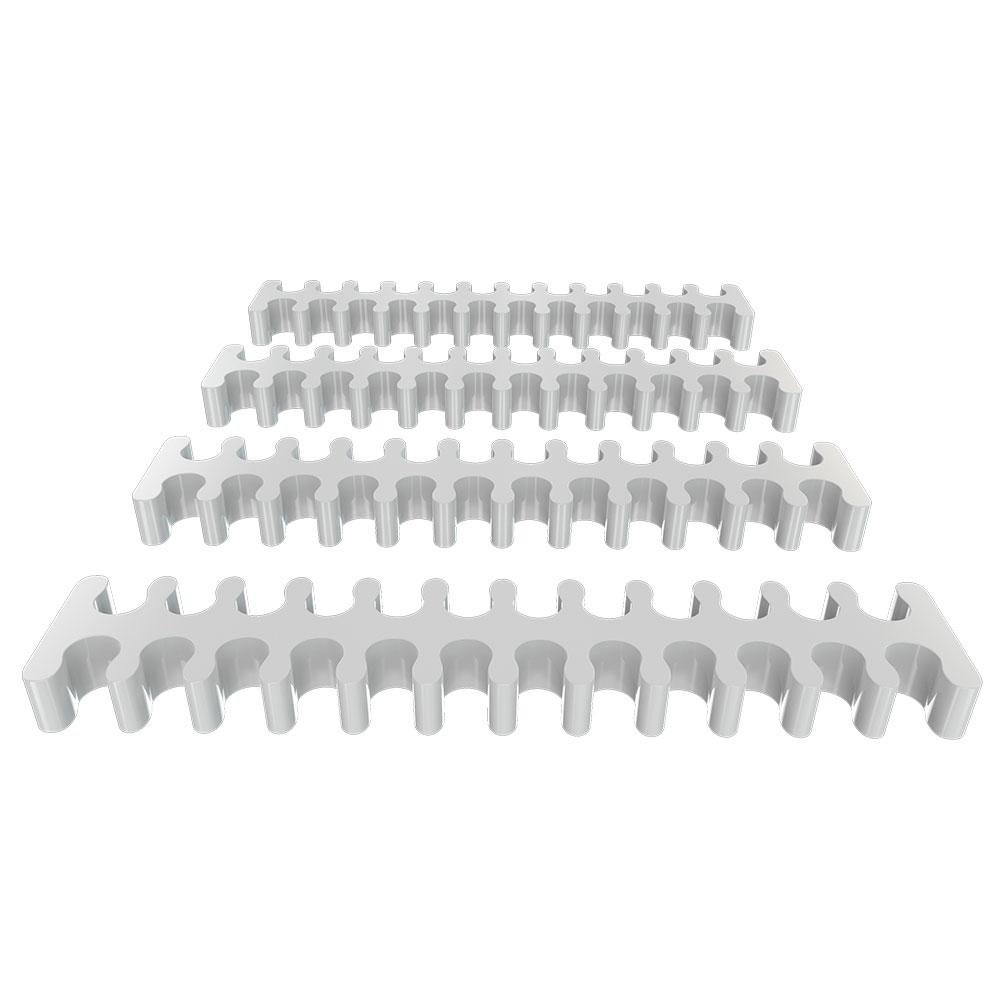 Cabo Extensor de Fonte Sleeved Rise Mode, 4 em 1, 1x 24p ATX, 1x 4+4p CPU, 2x 6+2p PCIe, Preto e Branco - RM-SL-BW - view 4