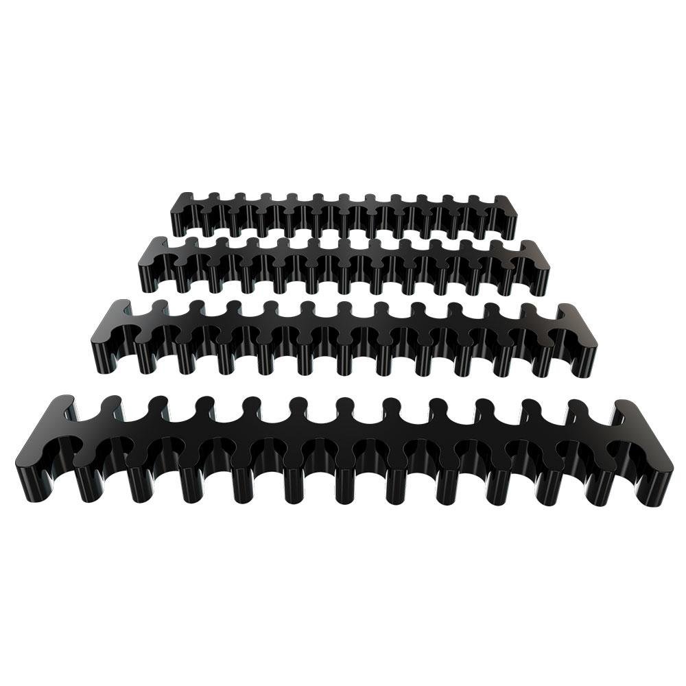 Cabo Extensor de Fonte Sleeved Rise Mode, 4 em 1, 1x 24p ATX, 1x 4+4p CPU, 2x 6+2p PCIe, Preto e Branco - RM-SL-BW - view 3