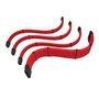Cabo Extensor de Fonte Sleeved Rise Mode, 4 em 1, 1x 24p ATX, 1x 4+4p CPU, 2x 6+2p PCIe, Vermelho - RM-SL-FR