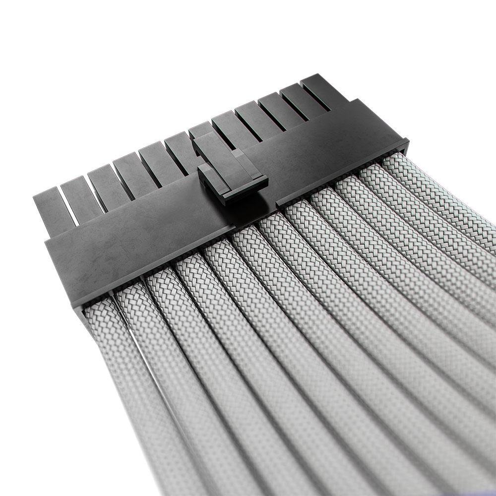 Cabo Extensor de Fonte Sleeved Rise Mode, 4 em 1, 1x 24p ATX, 1x 4+4p CPU, 2x 6+2p PCIe, Branco - RM-SL-FW