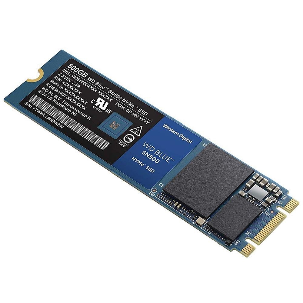 Imagem 3 de 4 do produto SSD WD Blue SN500, 500GB, M.2 NVMe, Leitura 1700MB/s, Gravação 1450MB/s - WDS500G1B0C