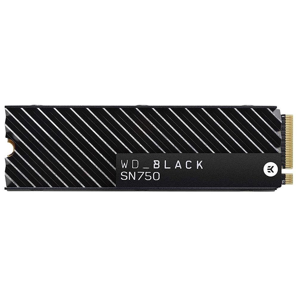 SSD WD Black SN750 Heatsink, 500GB, M.2 NVMe, Leitura: 3470MB/s e Gravação: 2600MB/s, Preto - WDS500G3XHC SSD WD Black SN750 Heatsink, 500GB, M.2 NVMe, Leitura: 3470MB/s e Gravação: 2600MB/s, Preto - WDS500G3XHC