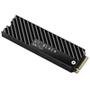 SSD WD Black SN750 Heatsink, 500GB, M.2 NVMe, Leitura: 3470MB/s e Gravação: 2600MB/s, Preto - WDS500G3XHC