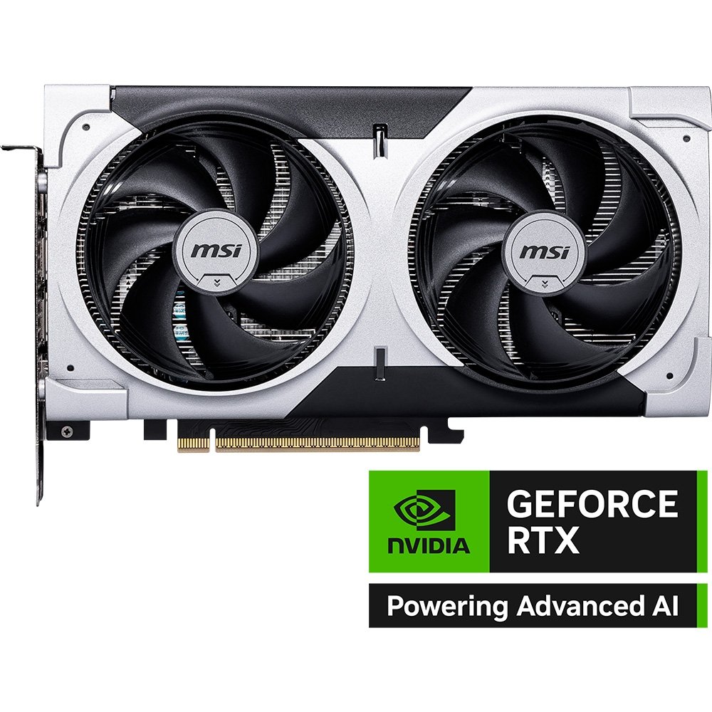 Imagem 9 de 10 do produto Placa De Vídeo MSI RTX 5060 Ti Ventus 2X OC Plus NVIDIA GeForce, 8GB, GDDR7, 128-Bit - G506T-8V2CP