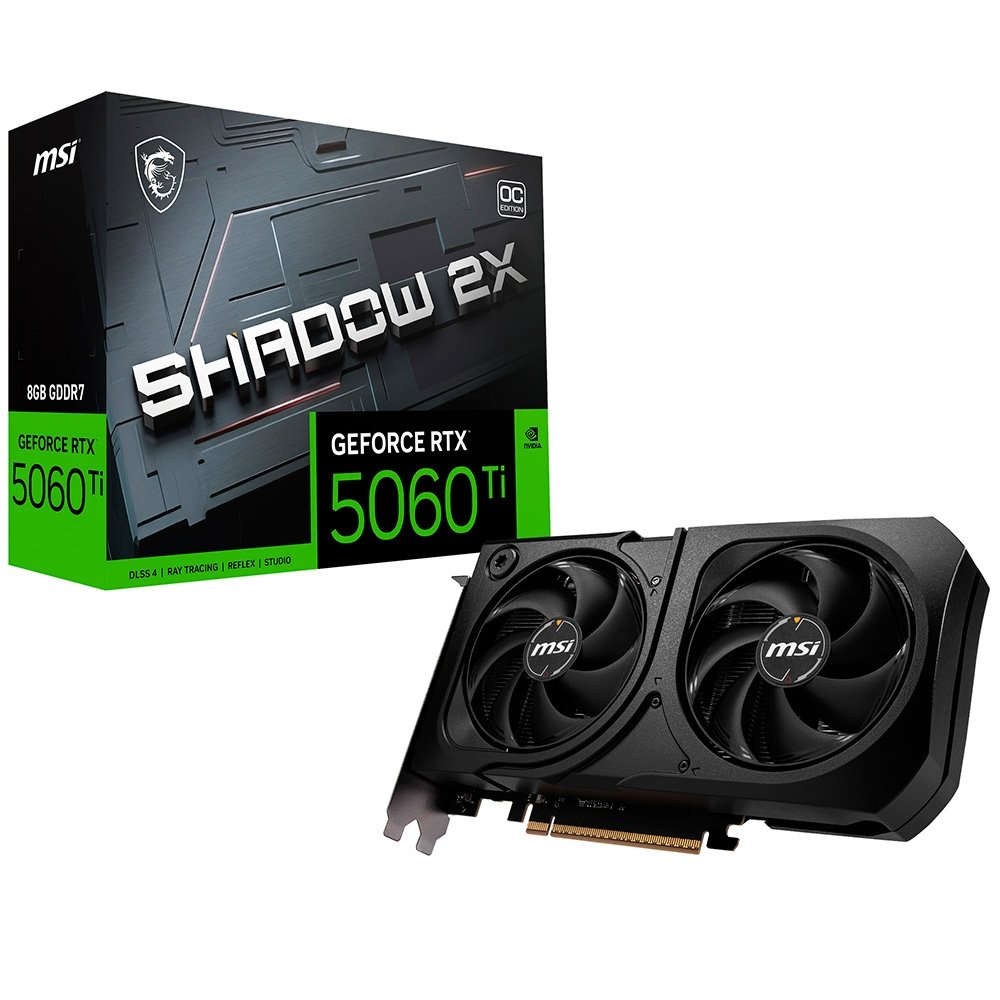 グラフィックボード・グラボ・ビデオカード SUIKA RTX5060Ti 8G SHADOW 2X OC PLUS RTX 5060 Ti 8G MSI SHADOW 2X OC | KaBuM!