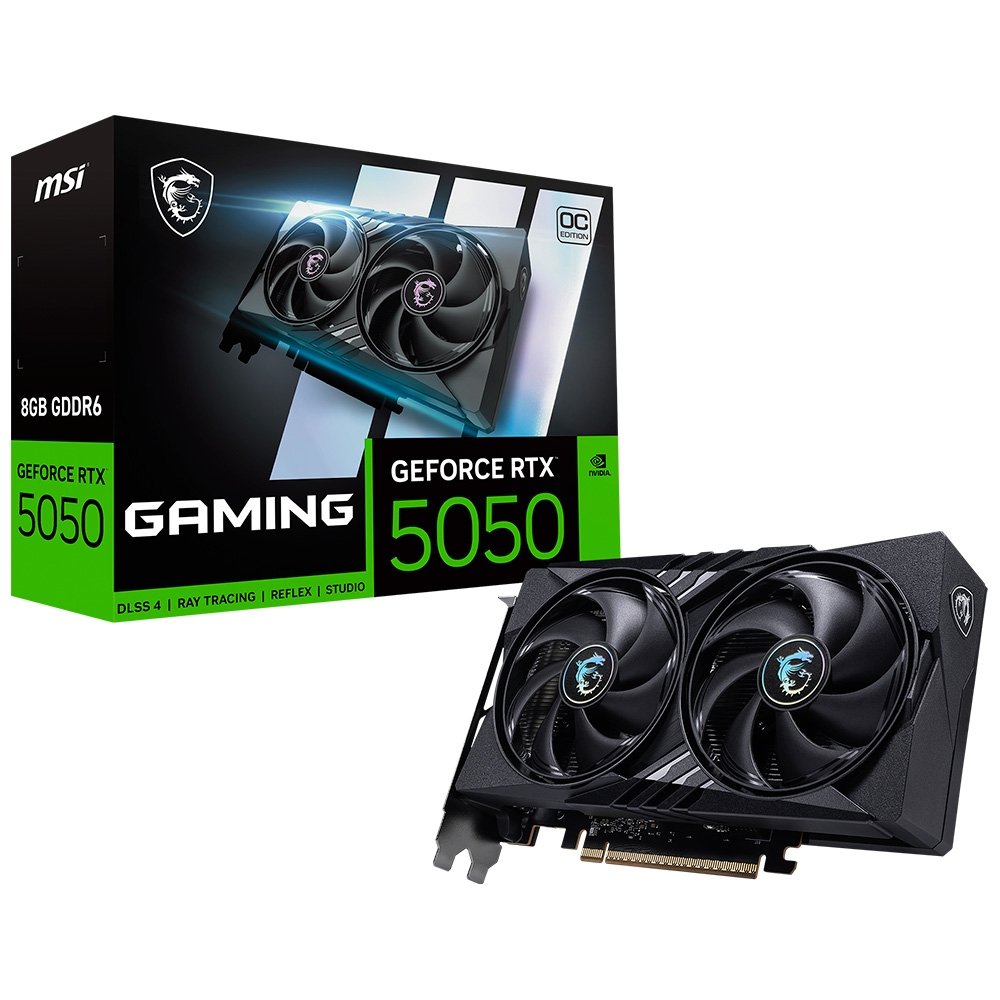 Placa De Vídeo MSI GeForce RTX 5050 Gaming OC, Nvidia, 8GB, GDDR6, 128-Bit - G5050-8GC 4