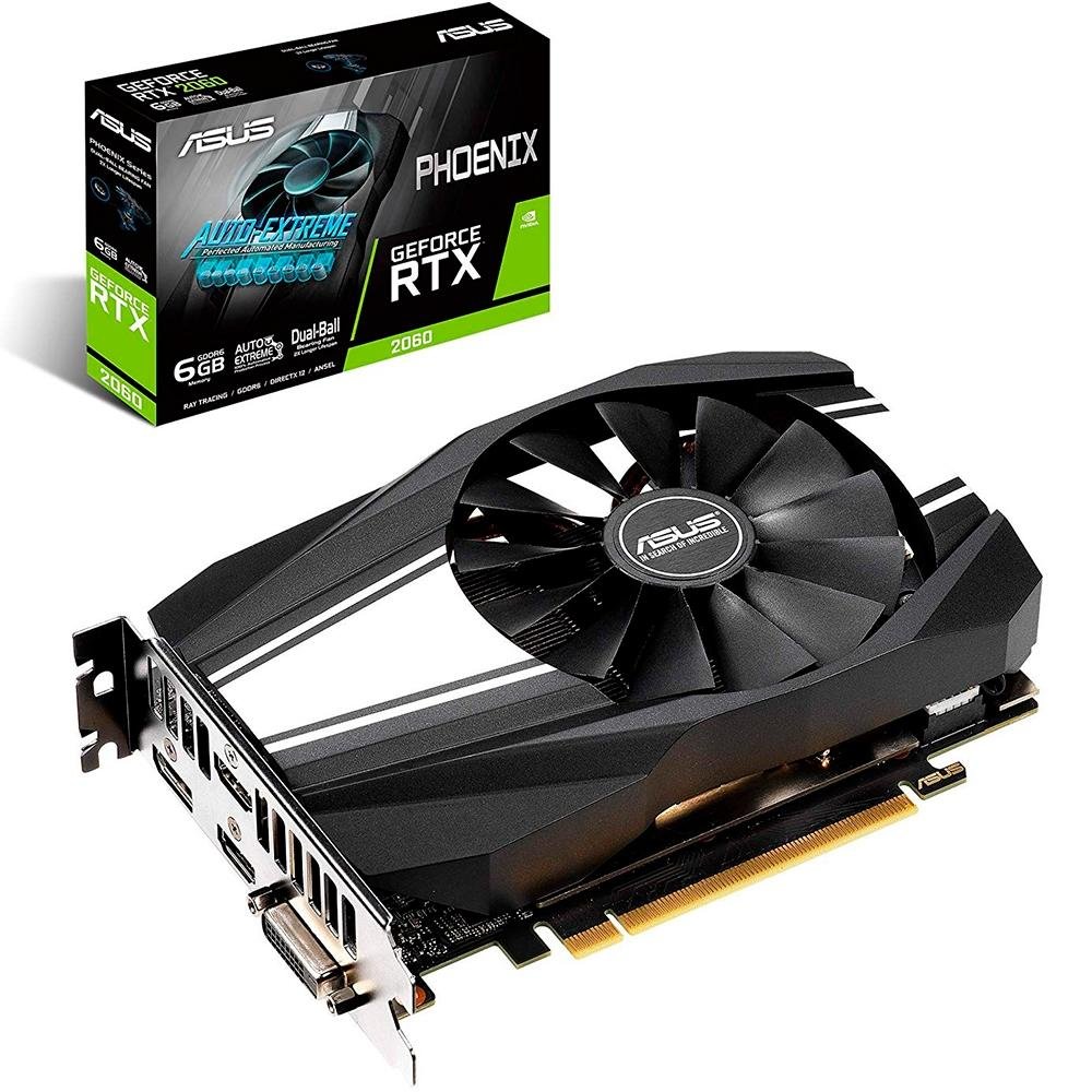 グラフィックボード・グラボ・ビデオカード ASUS PHOENIX GEFORCE RTX 2060 6GB Placa de Vídeo Asus Phoenix NVIDIA GeForce RTX 2060 | KaBuM!