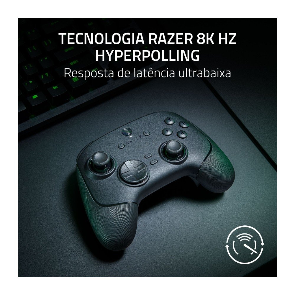 Controle Sem Fio Razer Wolverine V3 Pro 8K PC, HyperPolling, Bluetooth, Botões Traseiros, Switches Mecha-Tactile, Preto - RZ06-05540100 - view 2