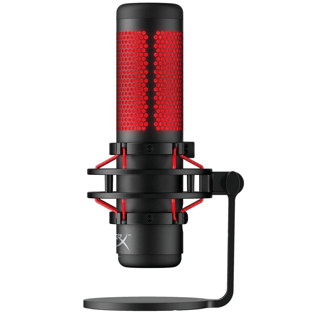 Microfone Gamer HyperX QuadCast Podcast, Antivibração, LED, Preto e Vermelho, Compatível com PC, Mac e Consoles - 4P5P6AA Microfone Gamer HyperX QuadCast Podcast, Antivibração, LED, Preto e Vermelho, Compatível com PC, Mac e Consoles - 4P5P6AA