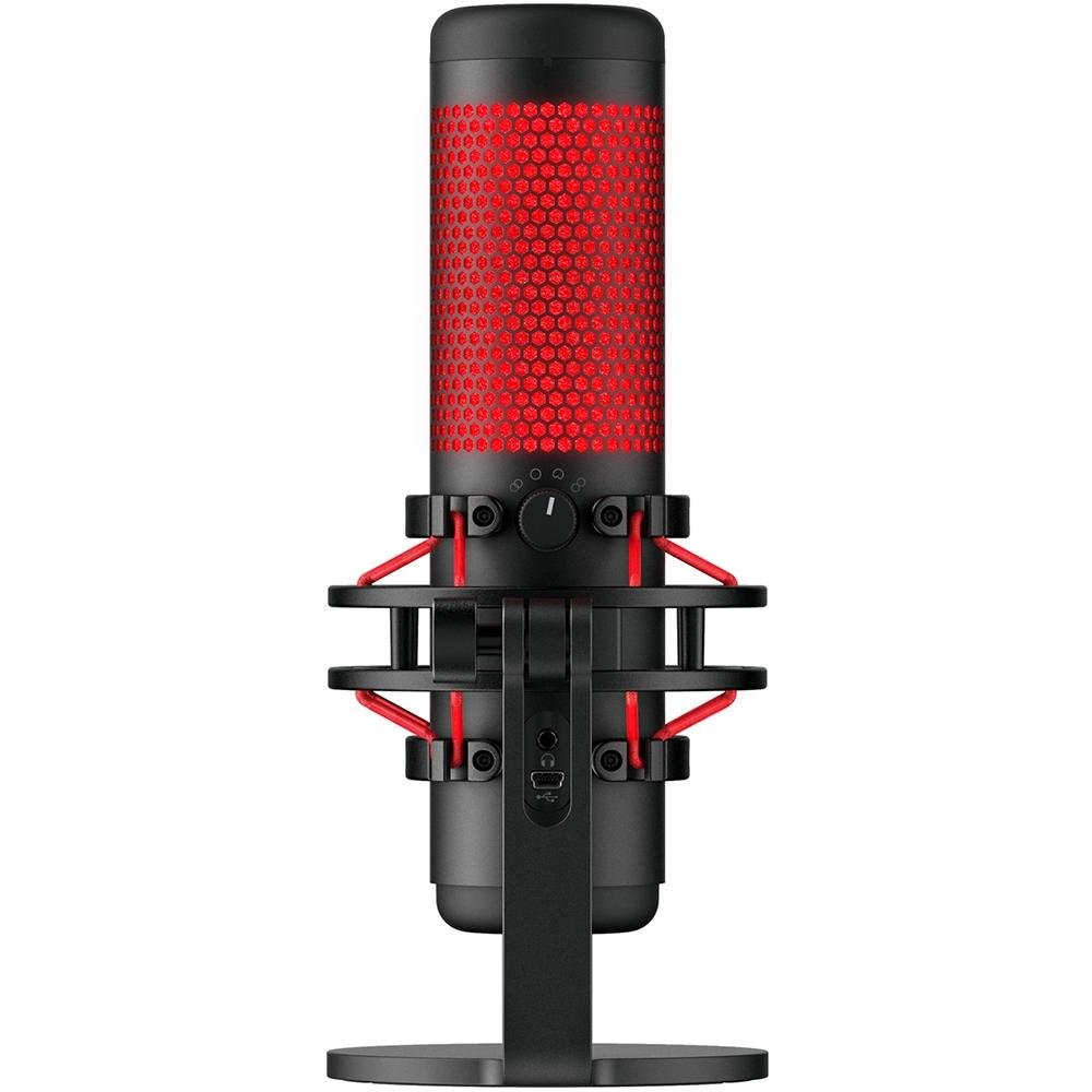 Microfone Gamer HyperX QuadCast Podcast, Antivibração, LED, Preto e Vermelho, Compatível com PC, Mac e Consoles - 4P5P6AA Microfone Gamer HyperX QuadCast Podcast, Antivibração, LED, Preto e Vermelho, Compatível com PC, Mac e Consoles - 4P5P6AA