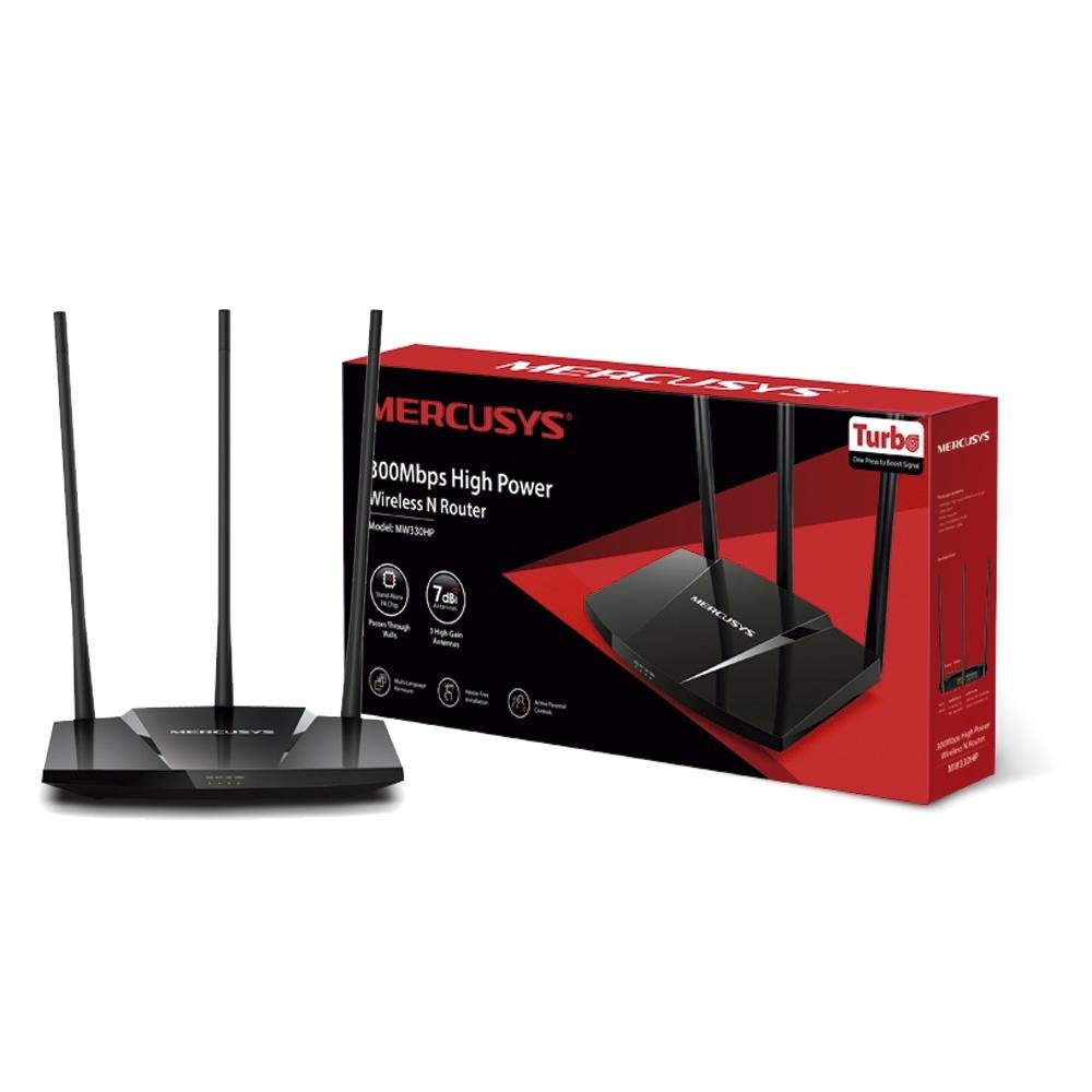 Imagem 2 de 3 do produto Roteador Mercusys 300Mbps, 3 Antenas - MW330HP