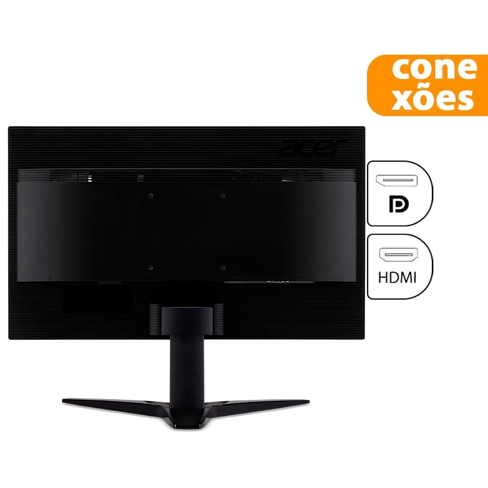 Monitor Gamer Acer LED 23.6´ Widescreen 1ms, 144 Hz | KaBuM!