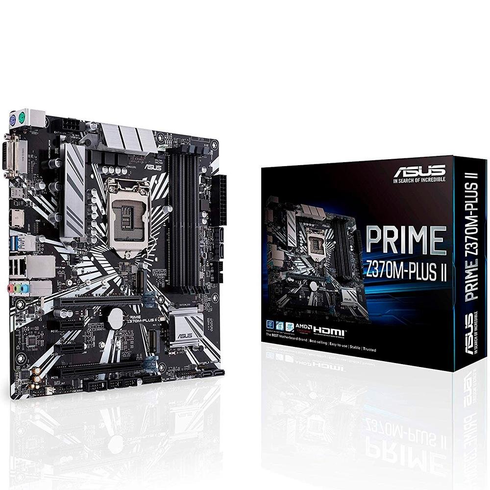 Placa-Mãe Asus Prime Z370M-Plus II, DDR4 | KaBuM!
