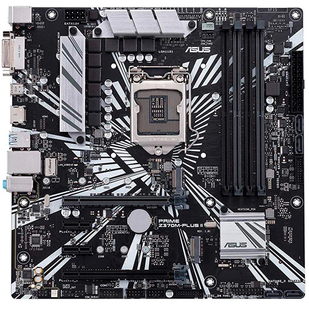 ASUS Micro-ATXマザーボードPRIME Z370M-PLUS II Placa-Mãe Asus Prime Z370M-Plus II, DDR4 | KaBuM!