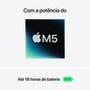 MacBook Air Apple 15" Chip M5, CPU de 10 Núcleos, GPU de 10 Núcleos, Neural Engine de 16 Núcleos, 512GB, Prateado - MDV94BZ/A