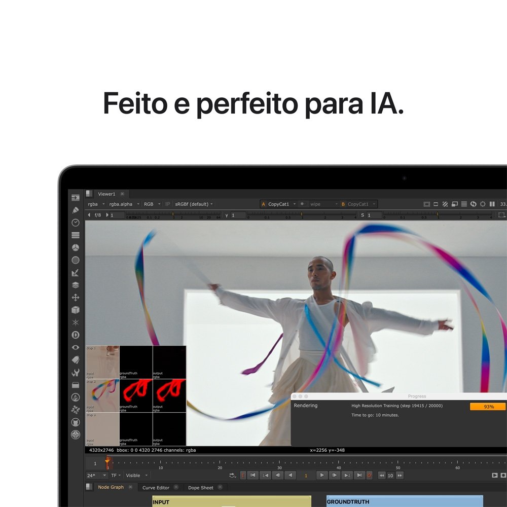 MacBook Pro Apple 16 Chip M5 Pro, CPU 18 Núcleos, GPU 20 Núcleos, 24GB, SSD 1TB, Prateado - MGE44BZ/A - view 5