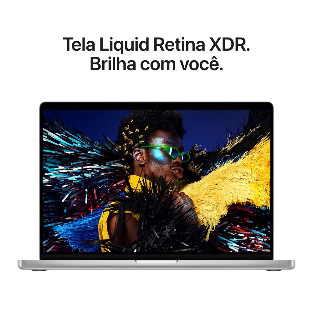 MacBook Pro Apple 16 Chip M5 Pro, CPU 18 Núcleos, GPU 20 Núcleos, 24GB, SSD 1TB, Prateado - MGE44BZ/A - view 4