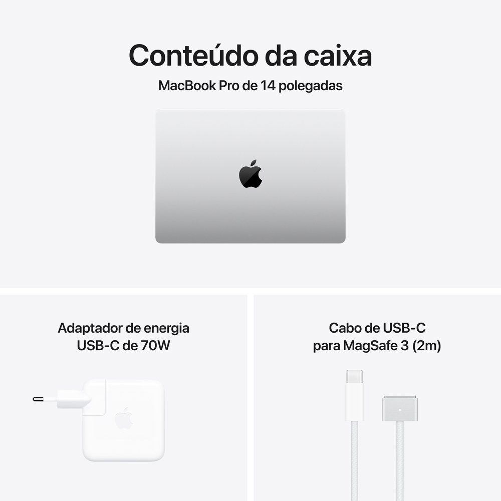 MacBook Pro Apple 14 Chip M5 Max, CPU 18 Núcleos, GPU 32 Núcleos, 36GB, SSD 2TB, Prateado - MGDQ4BZ/A - view 9