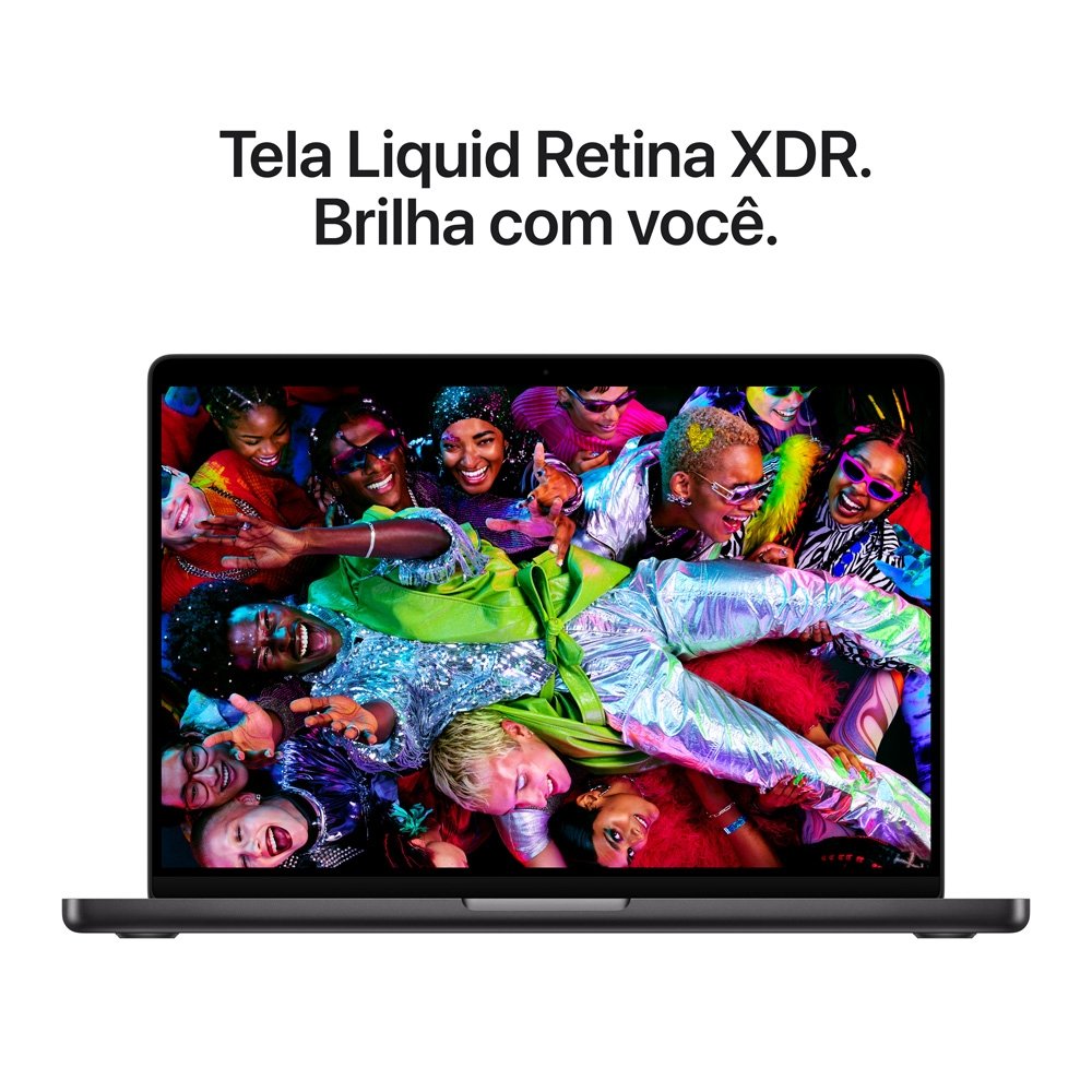 MacBook Pro Apple 14 Chip M5 Max, CPU 18 Núcleos, GPU 32 Núcleos, 36GB, SSD 2TB, Preto-Espacial - MGDU4BZ/A - view 6