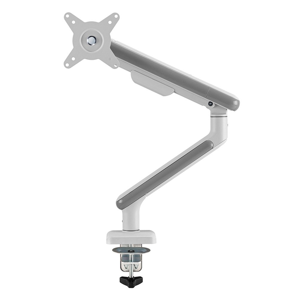 Imagem 2 de 9 do produto Suporte de Mesa Articulado para Monitor de 17" a 32" Elements Aice Single, com Pistão a Gás, Premium, Branco - 72130