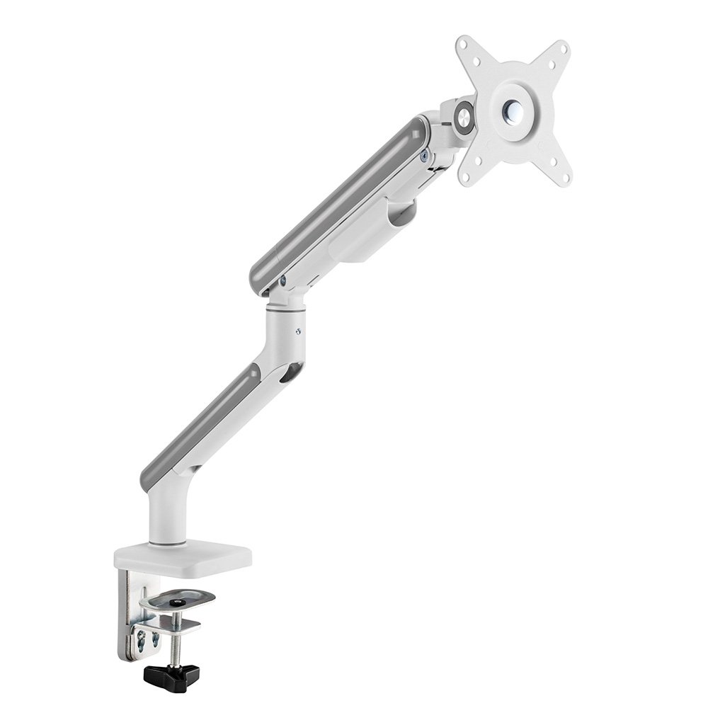 Imagem 3 de 9 do produto Suporte de Mesa Articulado para Monitor de 17" a 32" Elements Aice Single, com Pistão a Gás, Premium, Branco - 72130