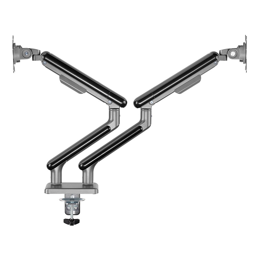 Imagem 6 de 8 do produto Suporte de Mesa Articulado para 2 Monitores de 17" a 32" Elements Aice Duo, com Pistão a Gás, Premium, Preto - 72133