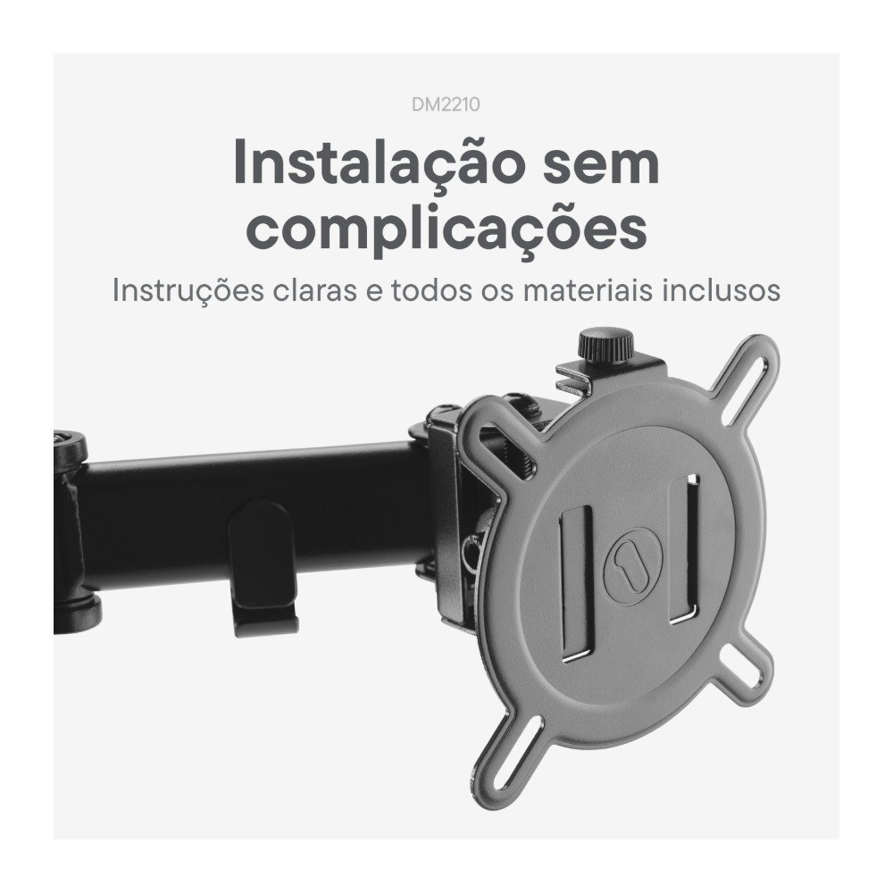 Suporte de Mesa Articulado para 2 Monitores de 13 a 32 One For All, com Ajustes Ergonômicos, Preto - DM2210 - view 7