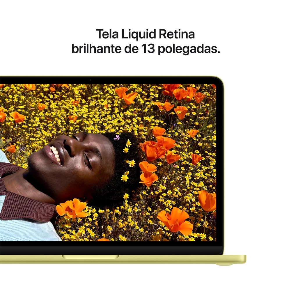 "MacBook Neo Apple 13"" Chip A18 Pro, CPU de 6 Núcleos, GPU de 5 Núcleos, 512GB Touch ID, Amarelo-cítrico - MHFE4BZ/A" - view 6