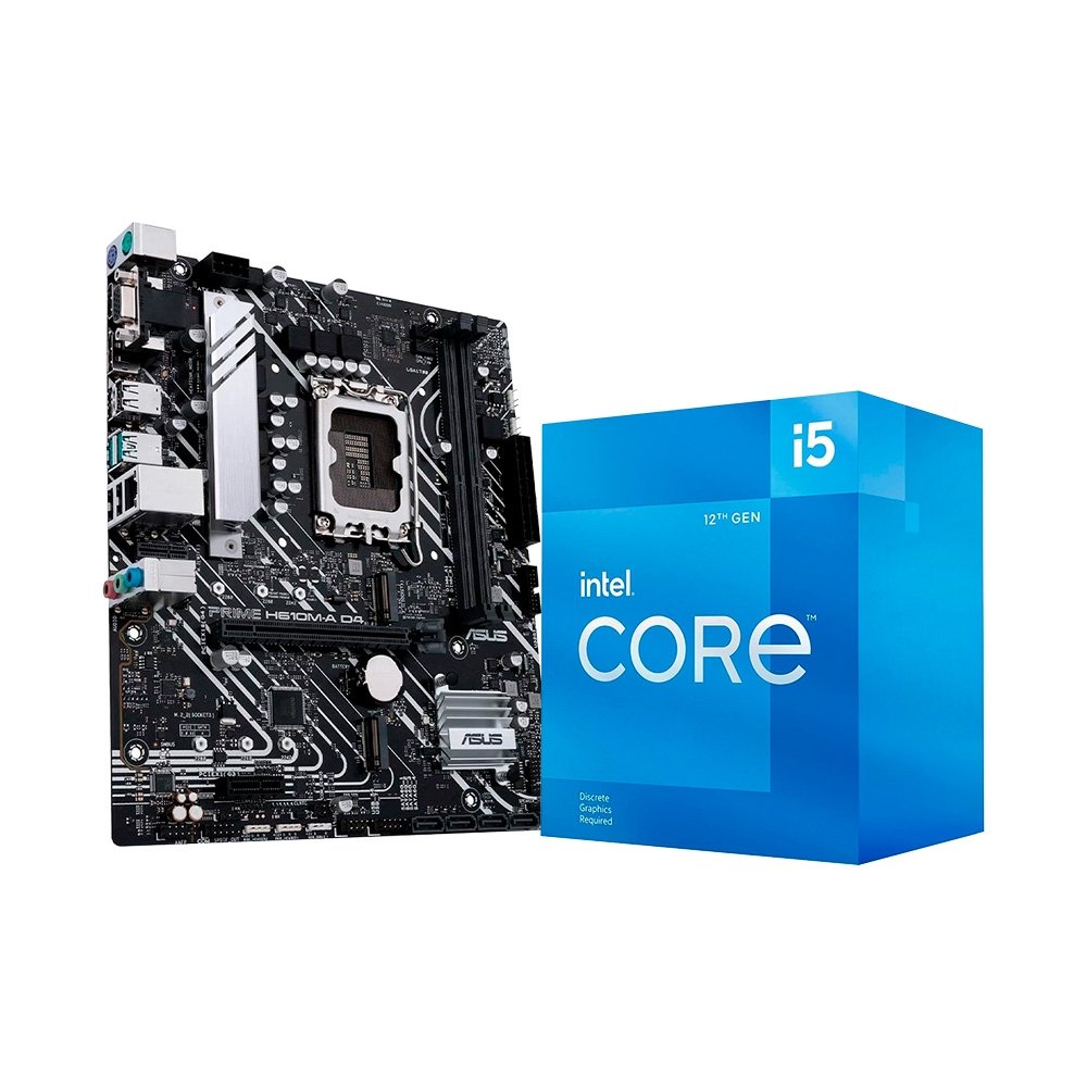 Combo Intel i5-12400F + ASUS Prime H610M-A D4