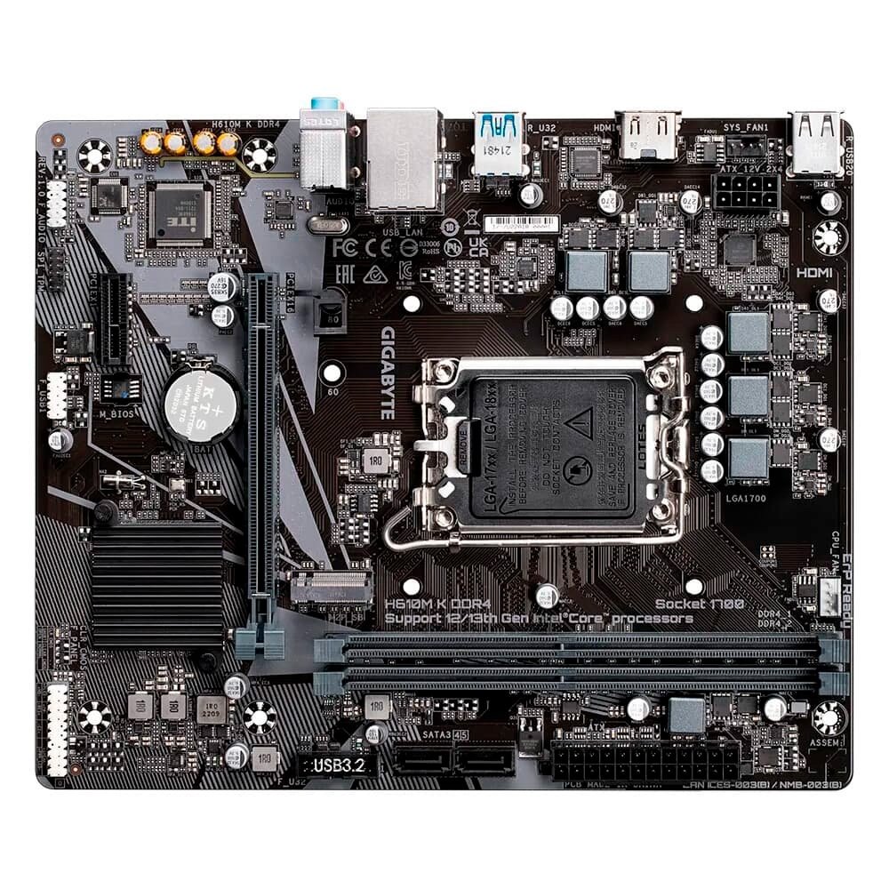 Processador Intel Core i3-12100F + Placa Mãe Gigabyte H610M K DDR4 - view 5