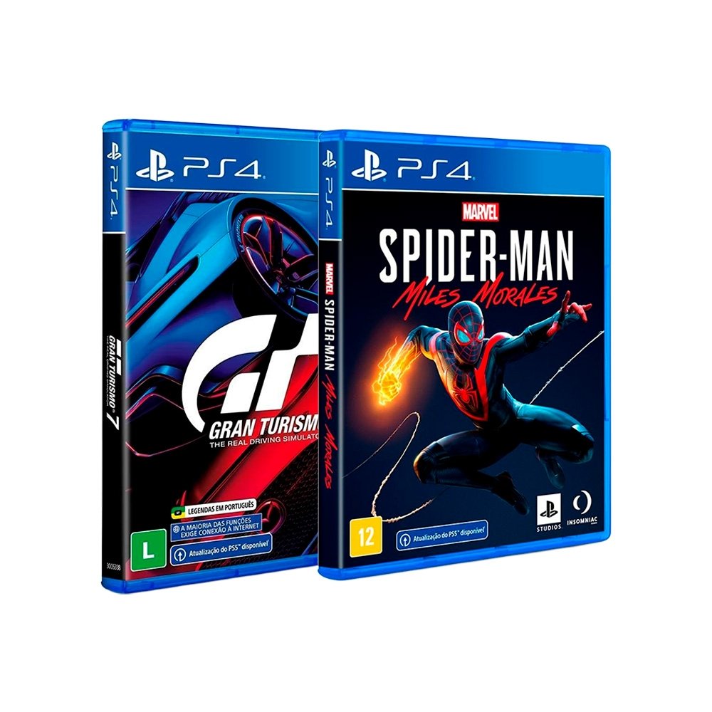 Spider-Man: Miles Morales e GT7 PS4 | KaBuM!