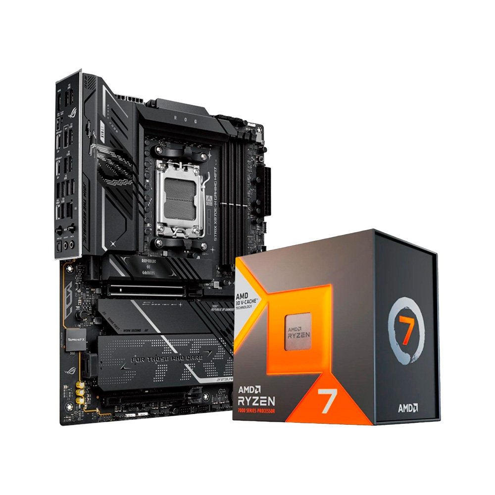Combo AMD Ryzen 7 7800X3D + ASUS X870E-H | KaBuM!