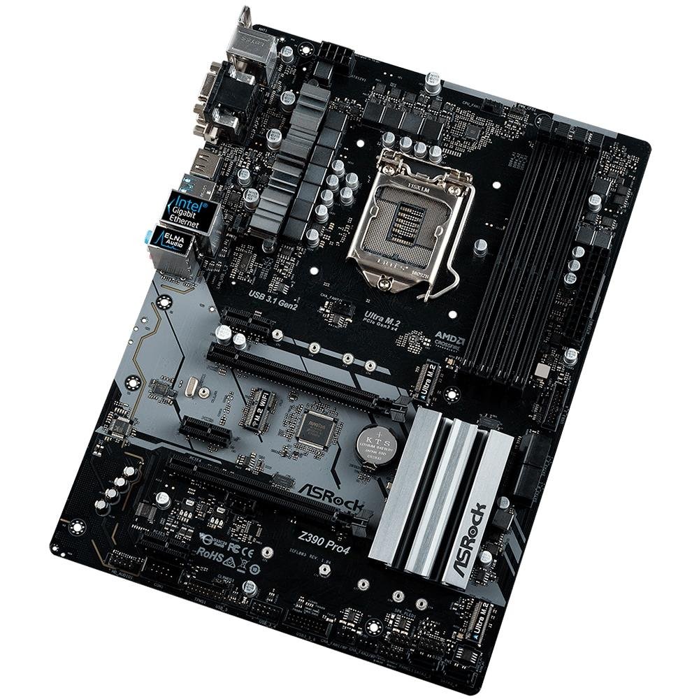 Placa-Mãe ASRock Z390 Pro4, Intel LGA 1151 | KaBuM!