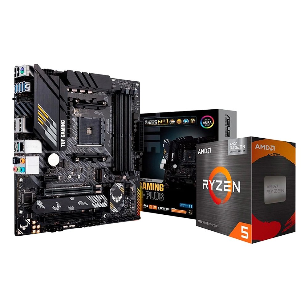 CPU OpenFlame Ryzen5 5600 ASUS B550 GAMING Kit AMD Ryzen 5 5600GT + ASUS TUF B550M | KaBuM!