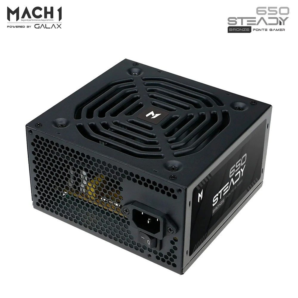Imagem 10 de 10 do produto Gabinete Gamer Rise Mode Galaxy Full Glass + Fonte MACH1 Steady, 650W