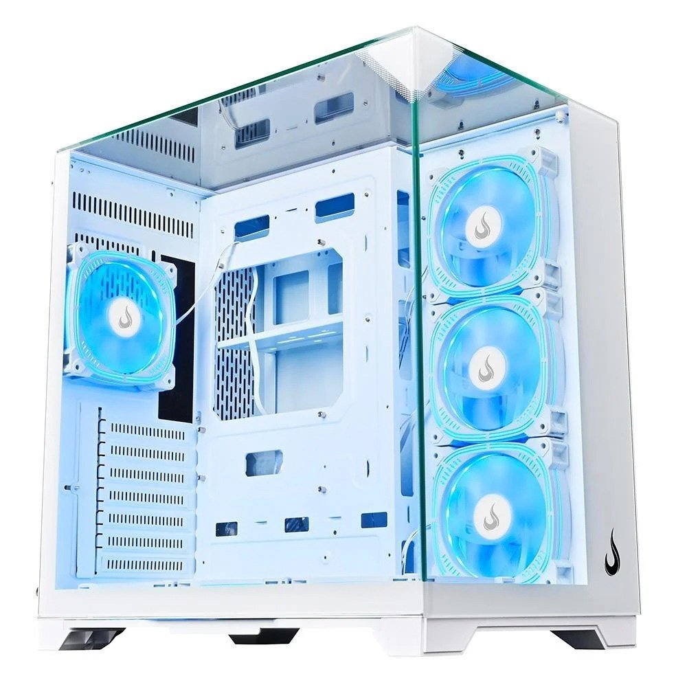 Imagem 2 de 10 do produto Gabinete Gamer Rise Mode Galaxy Full Glass + Fonte MACH1 Steady, 650W