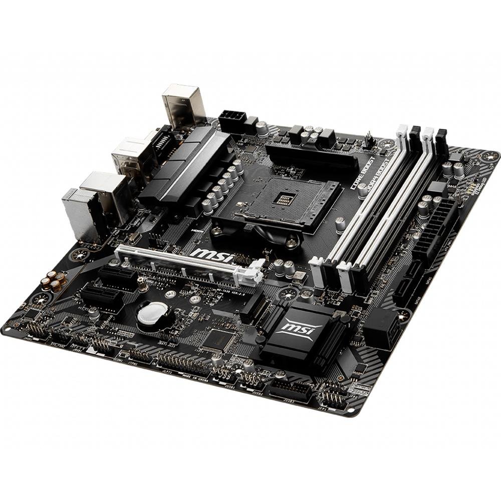 Placa-Mãe MSI B450M Bazooka V2, AMD AM4, mATX, DDR4 Placa-Mãe MSI B450M Bazooka V2, AMD AM4, mATX, DDR4