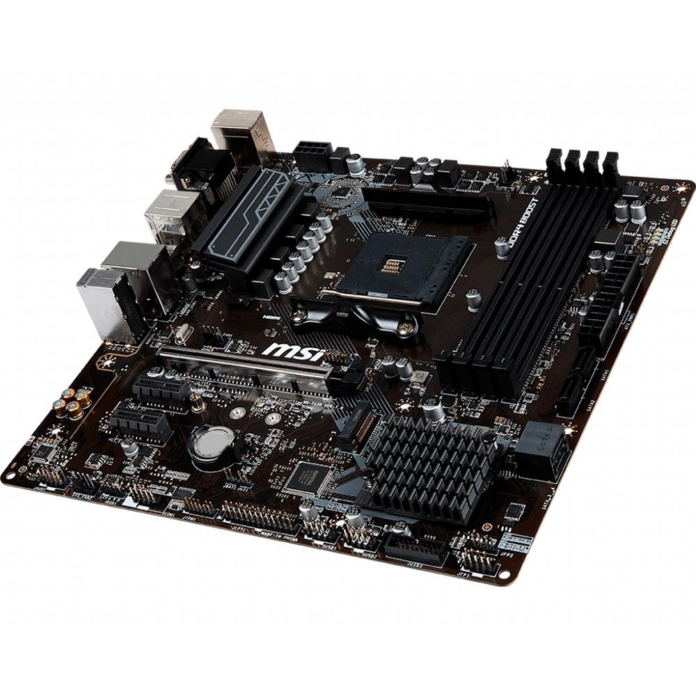 Placa-Mãe MSI B450M Pro-VDH Plus, AMD AM4, mATX, DDR4 Placa-Mãe MSI B450M Pro-VDH Plus, AMD AM4, mATX, DDR4