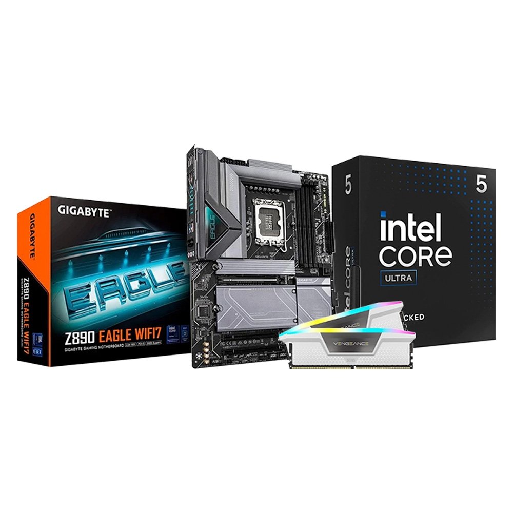 Kit Gigabyte Z890 + Intel Ultra 5 + 32GB | KaBuM!