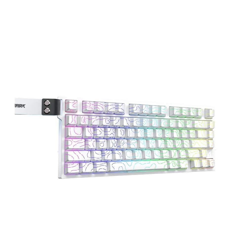Teclado Magnético Gamer Attack Shark R82HE, Rapid Trigger, 8000Hz, 0.08ms, 75%, White Contour, Branco - AS-R82HE-WCL - view 2