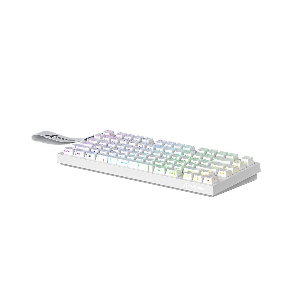 Teclado Magnético Gamer Attack Shark R82HE, Rapid Trigger, 8000Hz, 0.08ms, 75%, White Contour, Branco - AS-R82HE-WCL - view 6
