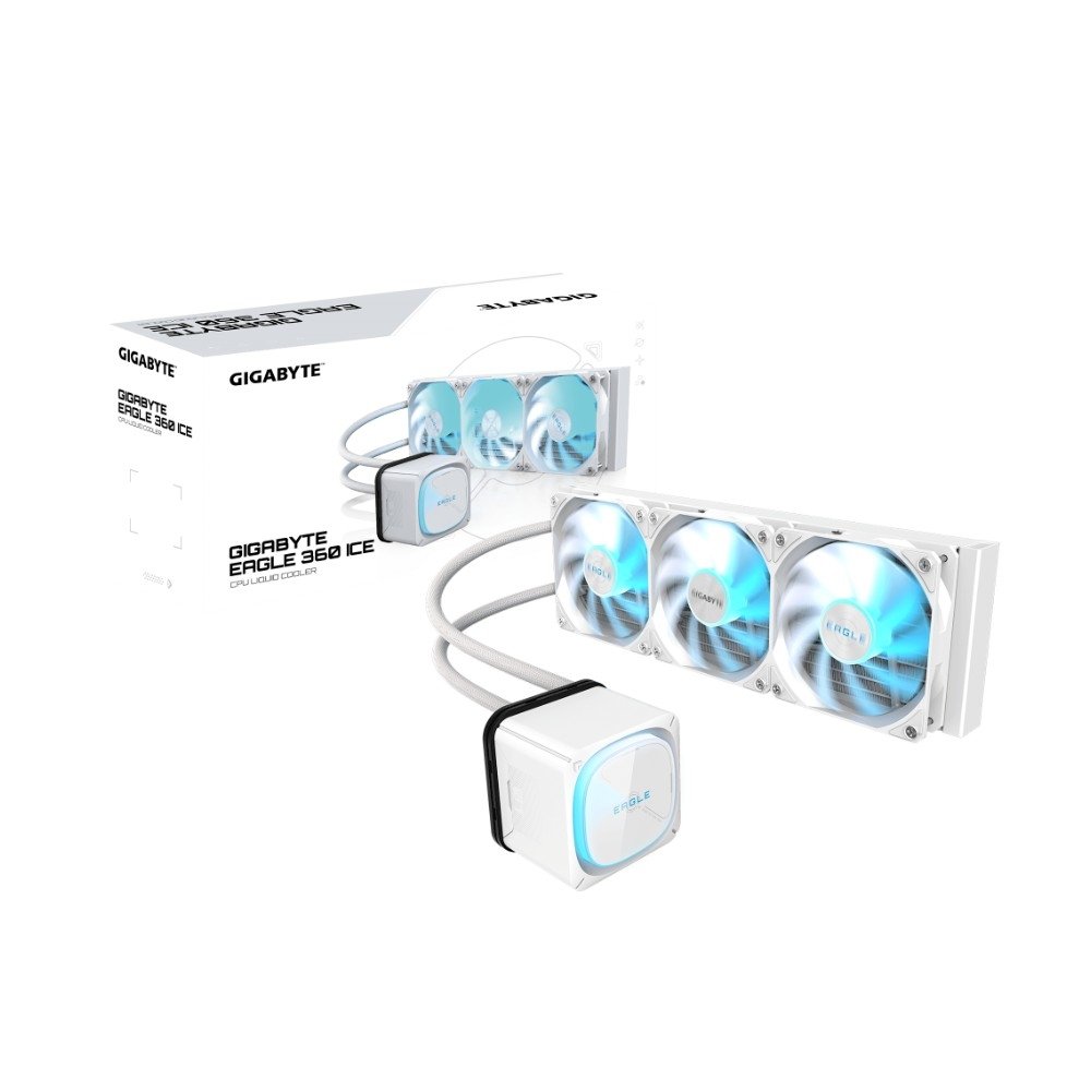 Imagem 4 de 5 do produto Water Cooler Gigabyte Eagle 360 Ice, ARGB, 360mm, AMD e Intel, Branco - GP-GIGABYTE EAGLE 360I