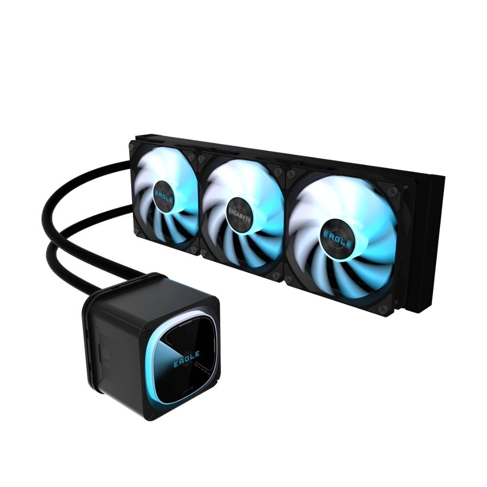 Water Cooler Gigabyte Eagle 360, ARGB, 360mm, AMD e Intel, Preto - GP-GIGABYTE EAGLE 360