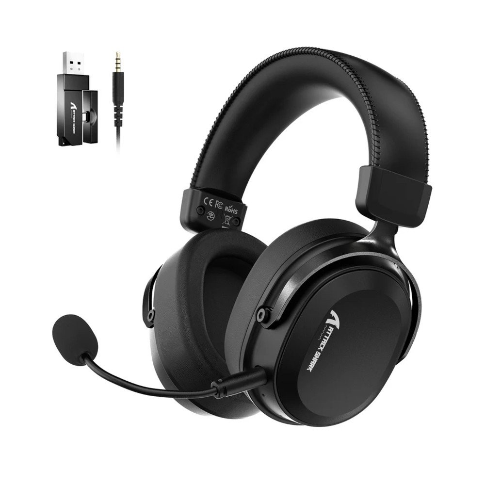 Headset Gamer Sem Fio Attack Shark L30 Pro, Bluetooth, Som Surround, Preto - L30PRO