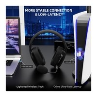 Headset Gamer Sem Fio Attack Shark L80 Pro, Bluetooth, Som Surround 7.1, Preto - L80PRO